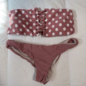 NWOT Polka Dot Bikini SET - PQSwim